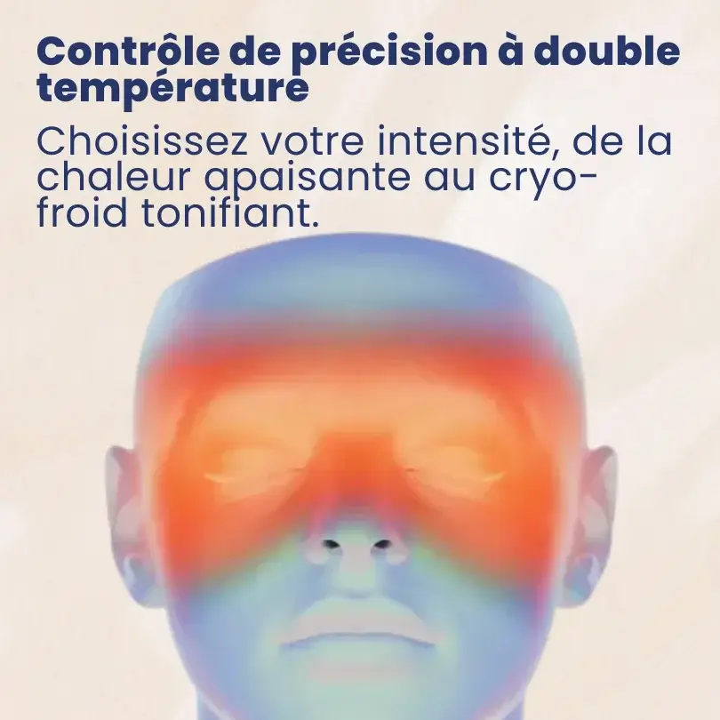 Dual-Temp Precision Control: Choose your intensity, from soothing heat to invigorating cryo-cool.